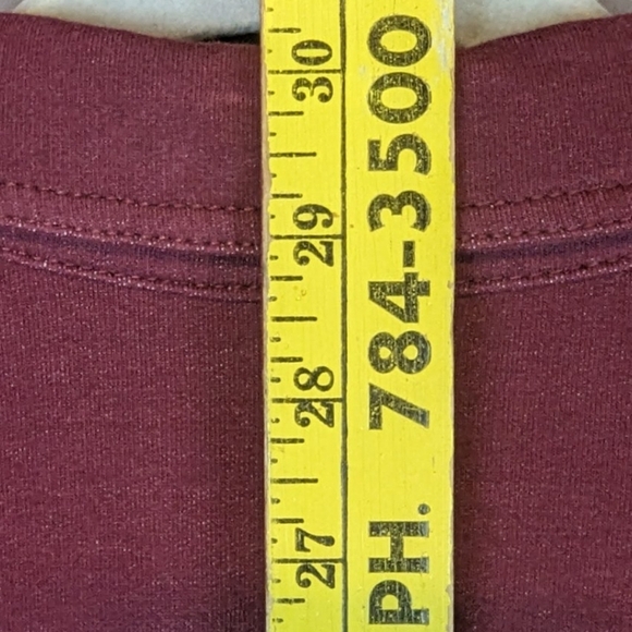 Dream Jeannes by Quacker Factory burgundy medium button up sequined - Picture 13 of 14